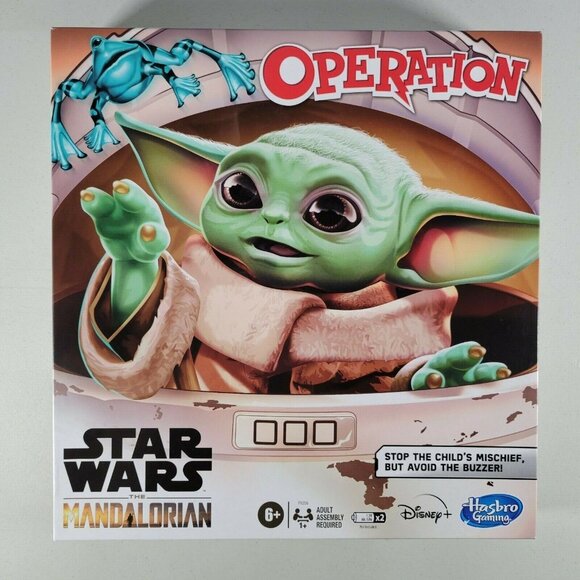 Star Wars Operation Board Game Mandalorian The Child Baby Yoda - Picture 1 of 10